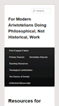 Mobile Screenshot of foraristotelians.info